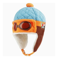 Chapeau d'hiver chaud pour bébé avec lunettes, bonnet aviateur à oreilles couvrantes pour garçon, casquette chaude pour enfants de 6 mois à 3 ans