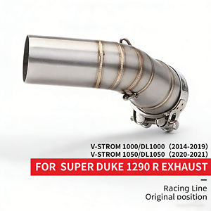 ท่อเชื่อมกลางท่อไอเสียสำหรับ V Strom 1000 <span class=keywords><strong>2014</strong></span> - 2019 vstrom 1050 2020-2021 DL 1000 vstrom SLIP-ON <span class=keywords><strong>DL1000</strong></span> - Product Image 1