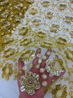 Zèle 2024 luxe africain paillettes dentelle avec perles Net mariée dentelle tissu nigérian mariage décoration de la maison au crochet Technique