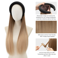 Perruque complète en dentelle transparente à la mode, style Jerry Curl Water Wave, 28 pouces, noire, avec bandeau détachable, résistante à la chaleur