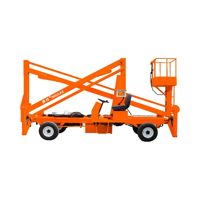 Low Maintenance 35-80ft Mobile Tow Behind Truck Mounted Telescopic Boom Lift