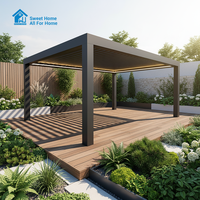 Pergola motorisée rétractable en aluminium de haute qualité Sweet Home, installation facile, pour balcon, jardin, terrasse, protection solaire extérieure