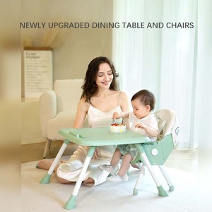 Silla Alta Moderna 3 en 1 Plegable Multifuncional y Económica para Bebé, Silla Portátil para Comer con Mesa de Comedor - Product Image 3