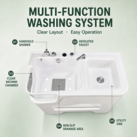 Baignoire Spa Médicale pour Animaux de Compagnie, Évier de Lavage et de Toilettage pour Chiens, Piscine pour Animaux pour Salons de Toilettage et Hôpitaux Vétérinaires