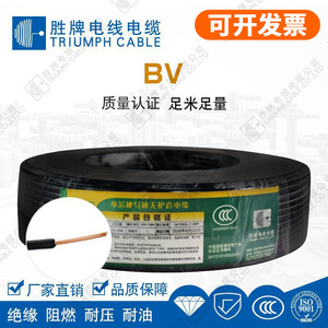 Triumph Cable Co Ltd Single Strand Copper Core Wire BV 1.5 2.5 4 6 10 16mm Flame Retardant For Home Decoration - Product Image 3