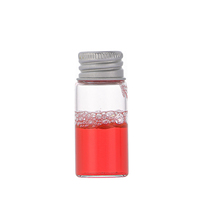 Venta al por mayor vacío diámetro 22mm borosilicato resistente al calor tubo de vidrio botella pequeña botella de vidrio tornillo tapa de aluminio