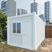 Maison de conteneur en acier préfabriquée modulaire extensible portable de 20 pieds maison mobile/bureau chambre/magasin paquet plat pour parc scolaire