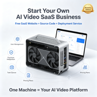 Estación de Trabajo de Generación de Video con IA, Mini PC con GPU, Despliegue Local, Solución de Sitio Web SaaS con Modelo de IA Preinstalado, de Imagen a Video