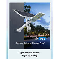 Cámara CCTV con Lente Esférica 4G de Fábrica China, IP65, Alimentada por Energía Solar, Farola Solar de 100W DC/AC