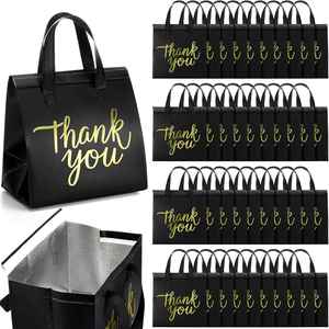 Bolsa Térmica Plegable Reutilizable para Llevar Comida, con Logotipo Personalizado al por Mayor, con Patrón de Letras del Alfabeto - Product Image 1