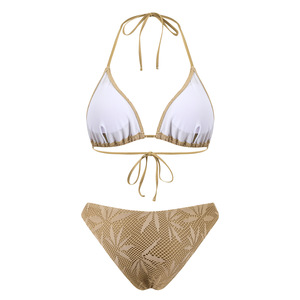 JSN 2026 Nouveau Ensemble Bikini Trois Pièces Personnalisé pour <span class=keywords><strong>Femme</strong></span>, Imprimé, Style Halter Triangle, Taille Haute, avec Robe <span class=keywords><strong>de</strong></span> Plage, <span class=keywords><strong>Maillot</strong></span> <span class=keywords><strong>de</strong></span> <span class=keywords><strong>Bain</strong></span> Sexy Dos Nu - Product Image 5