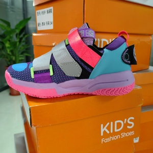 Chaussures de <span class=keywords><strong>basket</strong></span>-ball pour garçons - Chaussures de sport respirantes en maille pour garçons, chaussures d'entraînement professionnelles pour enfants - Product Image 5