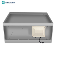 Ventilateur de gaine rectangulaire 1280 CFM pour système de ventilation HVAC, souffleur d'extraction à haute pression statique avec contrôle de vitesse, ventilateur de circulation d'air
