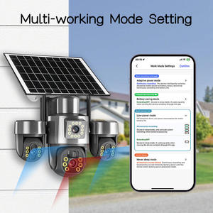 <b>Real</b> Triple Lens Triple PTZ Solar WiFi <b>Camera</b> Full Color Night Outdoor Security <b>Camera</b> V380 Pro Farm Yard Garden Monitoring - Product Image 4
