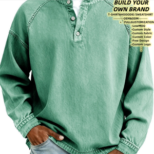 Giacca Pullover <span class=keywords><strong>da</strong></span> Uomo Hip Hop Pesante e Spessa con Logo Personalizzabile, Direttamente dalla Fabbrica - Product Image 1