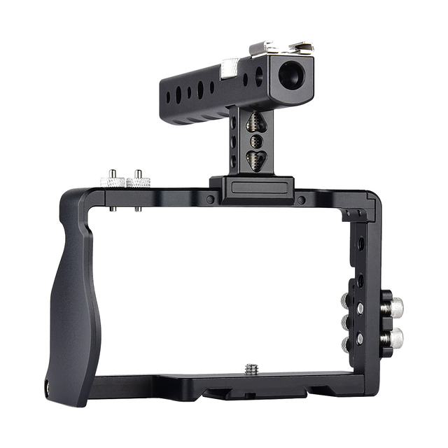 YELANGU C6-A Camera Cage Stabilizer Metal Studio DSLR Professional Video Cinema Camera Accessory Kit, Suitable for TikTok