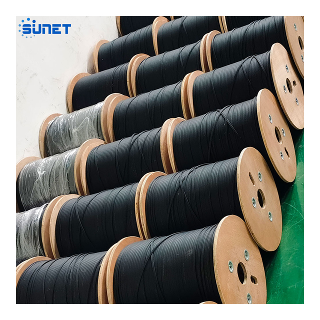 Sunet Fiber Optical 1 CORE 1km 2km 3km Single Mode Drop Cable of Ftth Optical Fiber Cables Wires