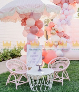 Chaise Enfant Luxe Faite Main en Rotin pour Fête d'Anniversaire, Siège Enfant en Osier Naturel Écologique, Moderne et Sûr pour Salon et Cuisine - Product Image 2