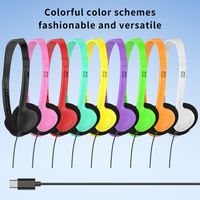 Headphone Berkabel Youngrun Y857 Jack 3.5mm Ringan di Atas Telinga untuk Sekolah, Kelas, Anak-anak, Pesawat, Headphone Sekali Pakai