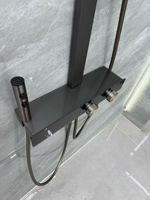 Robinet à valve en céramique à poignée unique en laiton Pomme de douche à température constante Robinet sur pied pour hôtels hôpitaux maisons appartements