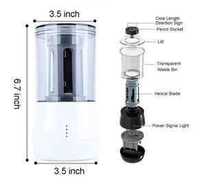 Tenwin 8009 <span class=keywords><strong>taille</strong></span>-<span class=keywords><strong>crayon</strong></span> <span class=keywords><strong>électrique</strong></span> <span class=keywords><strong>professionnel</strong></span> Rechargeable longue pointe pour artistes d'art dessin étudiants et Sk - Product Image 6