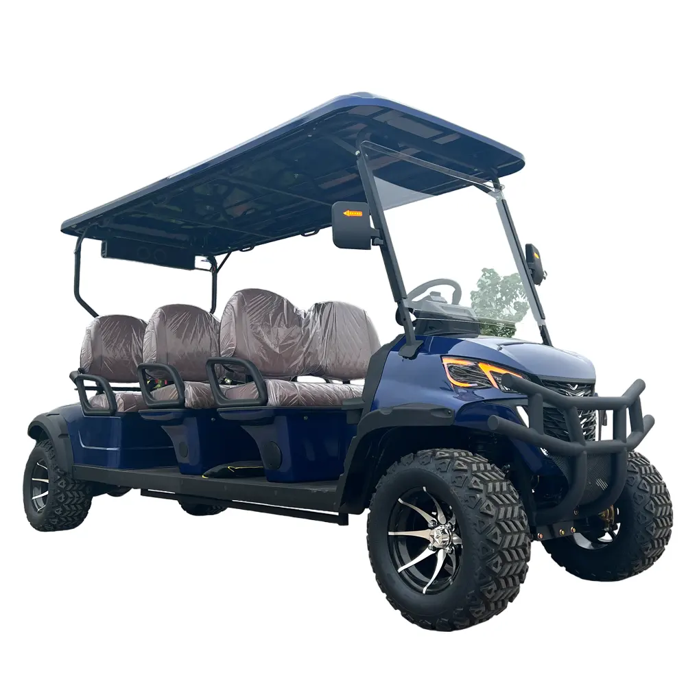 2024 mô hình mới điện Golf Buggy 150AH Xe golf điện 6 chỗ điện Golf Cart off road bãi biển Buggy