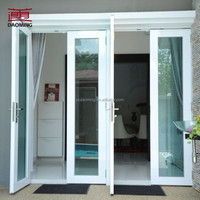 Porte coulissante en acier plastifié à isolation thermique, design moderne commercial, surface finie, pour rénovation
