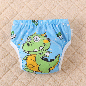 Couches réutilisables pour bébé 6 couches de couches en coton réutilisables et imperméables, respirantes, shorts d'entraînement, sous-vêtements, pantalons en tissu - Product Image 5