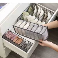 Organisateur de chaussettes en maille, boîte de rangement pour sous-vêtements et culottes, organisateur de tiroir, trieur de vêtements pour armoire, séparateurs ménagers pliables et empilables