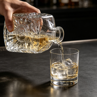 Fabricant chinois, vente en gros de bouteilles en verre blanc cristallin de haute qualité pour le brandy XO, les spiritueux, le whisky, le gin, le vin, 750 ml