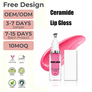 Gloss à <span class=keywords><strong>lèvres</strong></span> hydratant au céramide, fini brillant, huile de soin pour les <span class=keywords><strong>lèvres</strong></span>, flacon carré transparent, logo personnalisé, soin <span class=keywords><strong>des</strong></span> <span class=keywords><strong>lèvres</strong></span>, marque privée - Product Image 1