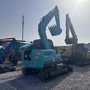 Japonya kullanılan inşaat makineleri Kobelco Sk75 hidrolik paletli ekskavatör satılık