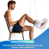 Protège-plâtre imperméable personnalisé pour adulte, couvre-cheville, bandage de protection étanche pour douche