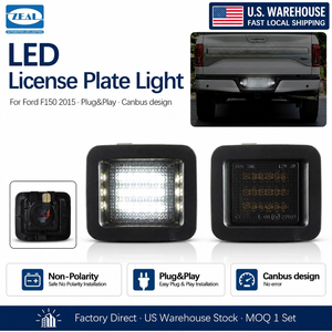 Lampe de plaque d'immatriculation de voiture LED blanche spécifique au modèle américain pour <span class=keywords><strong>Ford</strong></span> F-150 2015 ~ F-150 Raptor 2015 ~ - Product Image 1