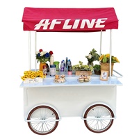 Chariot de vente ambulante multifonctionnel pour événements commerciaux, stand de salon professionnel mobile, chariot de restauration rapide, petit magasin individuel