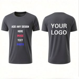 Quick Dry Polyester <b>T</b> Shirt Custom Logo Design Personalized Print Moisture Wicking Comfortable Casual Sports Uniforms - Product Image 5
