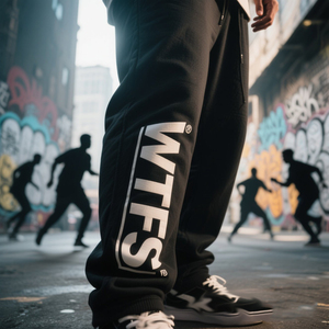 Negozio di Abbigliamento all'Ingrosso, <span class=keywords><strong>Pantaloni</strong></span> Casual da <span class=keywords><strong>Uomo</strong></span> con Logo Personalizzato, <span class=keywords><strong>Pantaloni</strong></span> Jogger in Cotone Grigio a Gamba Larga per <span class=keywords><strong>Uomo</strong></span> - Product Image 1