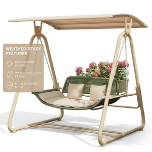 Fauteuil suspendu d'extérieur pour balcon et jardin, chaise balançoire de loisirs en corde pour une personne, mobilier d'extérieur - Product Image 5