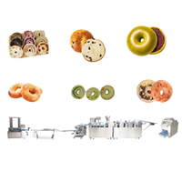 Ligne de production de bagels à haut rendement, machine à façonner les simit, équipement de découpe de pâte, four tunnel, machine à faire bouillir pour usine