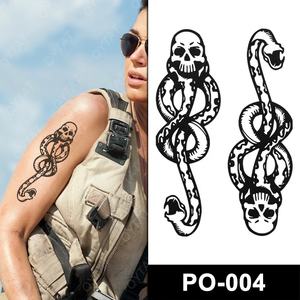 Tatuajes Temporales Adhesivos para Hombre, Diseño de <span class=keywords><strong>Pulsera</strong></span> <span class=keywords><strong>Negra</strong></span>, Seguros para la Piel, con Transferencia de Agua - Product Image 6