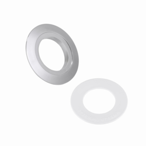 Jielin - Cubierta Universal Cromada para Botón de Inodoro de 38 mm, 48 mm, 58 mm, Kit de Repuesto para Tanque de Doble Descarga, Garantía de 3 Años - Product Image 3