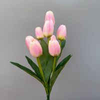 Bunga Tulip Buatan Tangan Realistis untuk Pernikahan, Buket Pengantin, Dekorasi Grosir E-commerce Lintas Batas