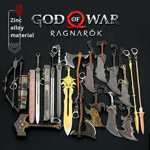 Llavero <span class=keywords><strong>de</strong></span> Metal <span class=keywords><strong>de</strong></span> la Espada del Caos <span class=keywords><strong>de</strong></span> Kratos y la Espada <span class=keywords><strong>de</strong></span> Zeus <span class=keywords><strong>de</strong></span> Olympus, Periféricos del Juego God of War - Product Image 4