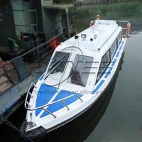 Bonne performance Cabin Cruiser 25ft/7.6M Bateaux en fibre de verre pour l'océan Bateau de vitesse 12 passagers à vendre