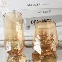 Verre à vin rouge en cristal rétro en forme de marteau de diamant créatif, verre à champagne