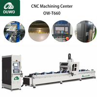 Centre d'usinage CNC pour profilés en aluminium certifié CE OUWO, fraisage de précision, perçage, chanfreinage avec une large plage d'usinage