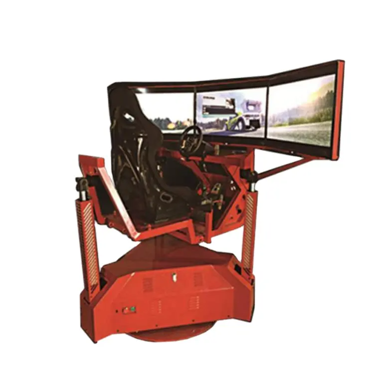 9 D Three画面Virtual Reality Simulator VRレーシングカー