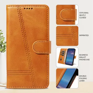 Ligne étui en cuir pour <span class=keywords><strong>Samsung</strong></span> Galaxy A32 A33 A34 A35 A52 A52S A53 A54 A55 A72 A73 5G M15 M54 M55 M62 M22 Flip Wallet Card Cover - Product Image 5