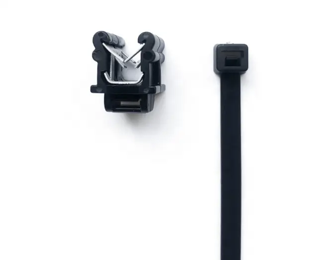 Di alta qualità in plastica nera cavo tie kableclip di Plastica di nylon clip di bordo