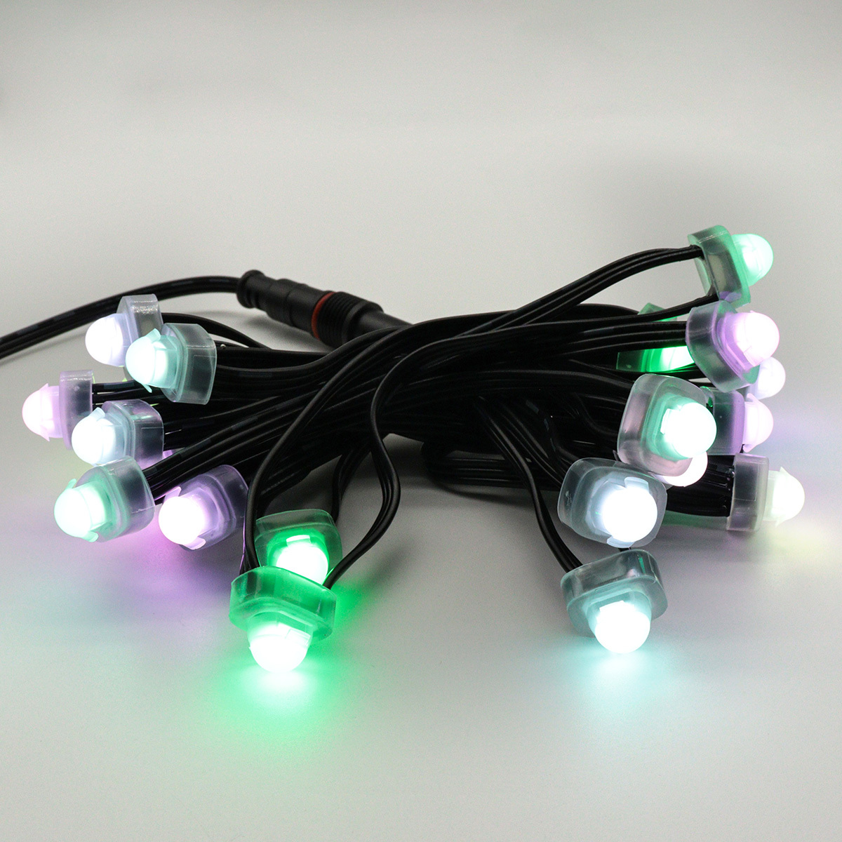 12mm PVC Pixel Light 12V DC RGB Addressable Dimmable SMD 5050 IP68 Waterproof LED Point Lights for Landscape Application